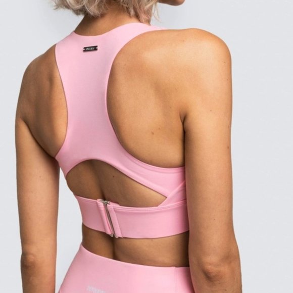 Do You Even Excel Sports Bra Crop Pastel Pink Size Small - Picture 9 of 11